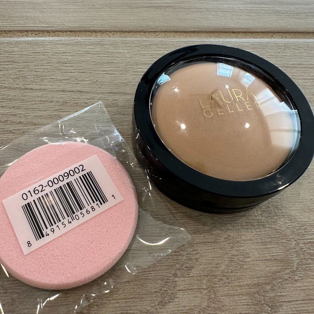 Laura Geller Double Take Baked Powder Foundation Golden Medium .35oz - Picture 3 of 8